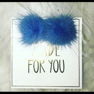 Blue Mink Earrings